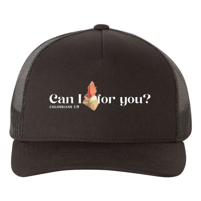 Can I Pray For You Christian Faith Jesus Novelty Design Yupoong Adult 5-Panel Trucker Hat