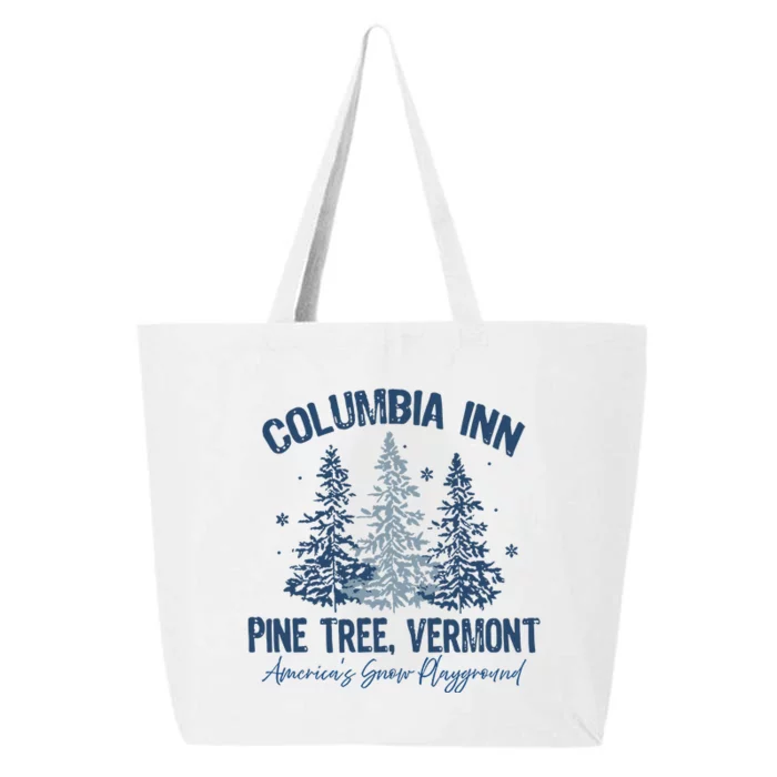 Columbia Inn Pine Tree Vermont Always A White Christmas 25L Jumbo Tote