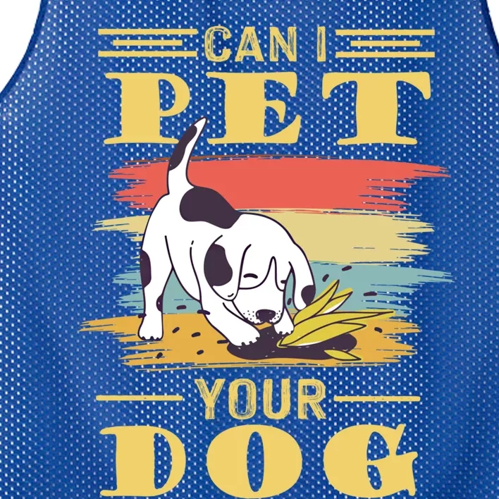 Can I Pet Your Dog Gift Mesh Reversible Basketball Jersey Tank