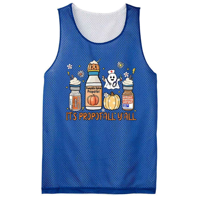 Cute Its Propofall Yall Halloween Fall Autumn Nurse Day Gift Mesh Reversible Basketball Jersey Tank