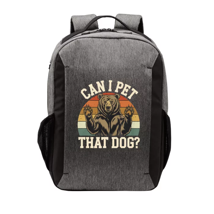 Can I Pet That Dog Funny Bear Memes Funny Bear Jokes Vector Backpack