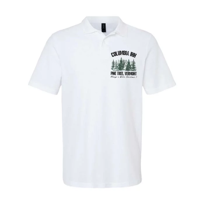 Columbia Inn Pine Tree Vermont Americas Snow Playground A White Christmas Softstyle Adult Sport Polo