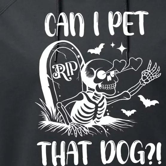 Can I Pet That Dog Halloween Performance Fleece Hoodie