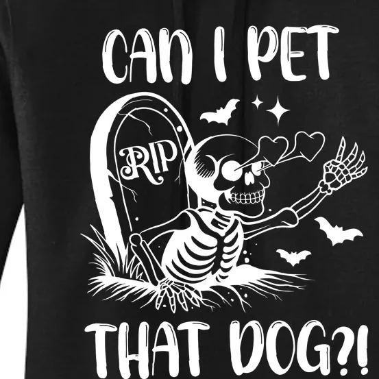 Can I Pet That Dog Halloween Women's Pullover Hoodie