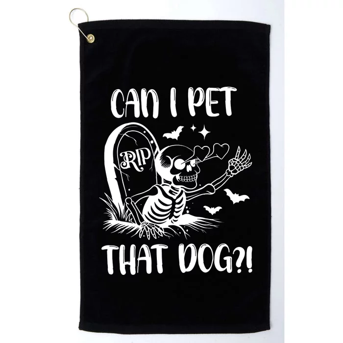 Can I Pet That Dog Halloween Platinum Collection Golf Towel