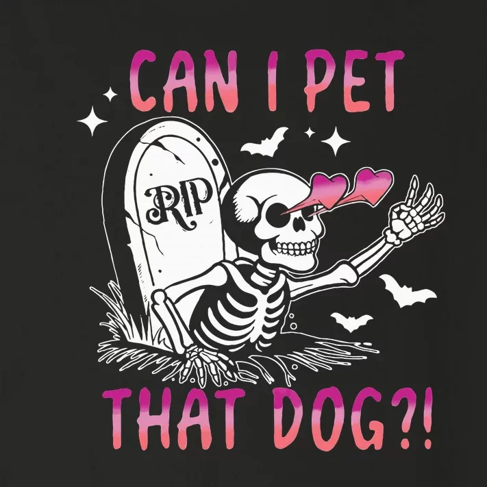 Can I Pet That Dog Skeleton Halloween Toddler Long Sleeve Shirt