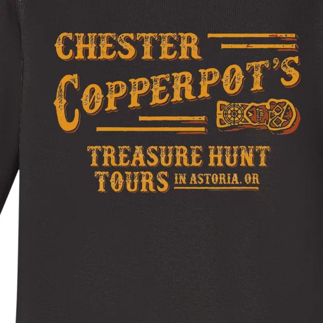 Chester Copperpot’s Treasure Hunt Tours In Astoria Baby Long Sleeve Bodysuit