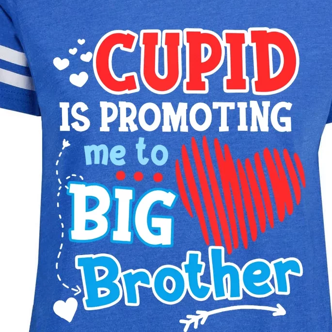 Cupid Is Promoting Me To Brother Valentines Day Enza Ladies Jersey Football T-Shirt