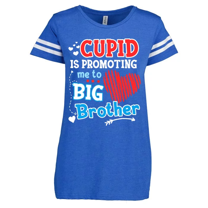 Cupid Is Promoting Me To Brother Valentines Day Enza Ladies Jersey Football T-Shirt