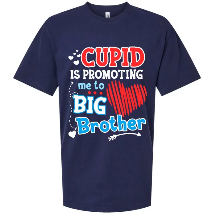 Cupid Is Promoting Me To Brother Valentines Day Sueded Cloud Jersey T-Shirt