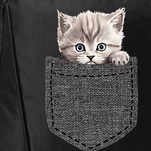 Cat In Pocket City Backpack