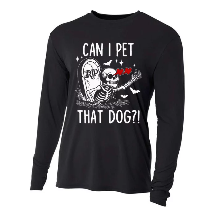 Can I Pet That Dog Skeleton Cooling Performance Long Sleeve Crew