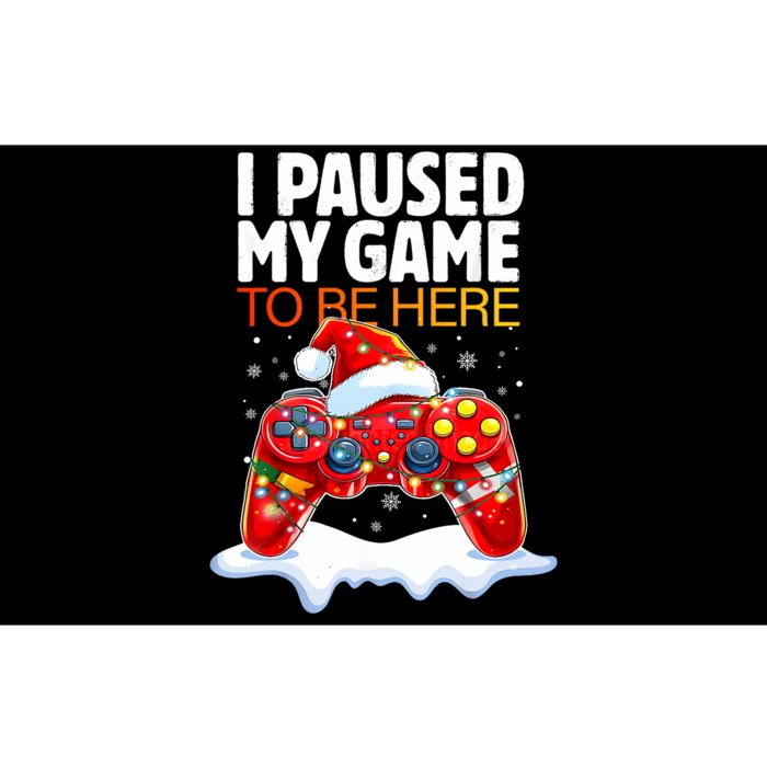 Christmas I Paused My Game To Be Here Funny Sarcastic Bumper Sticker