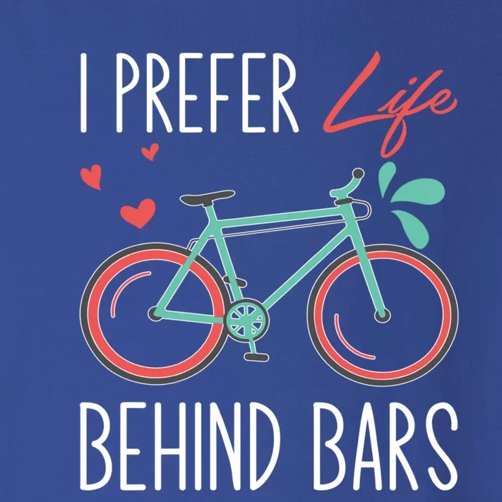 Cycling I Prefer Life Behind Bars Png Gift Toddler Long Sleeve Shirt