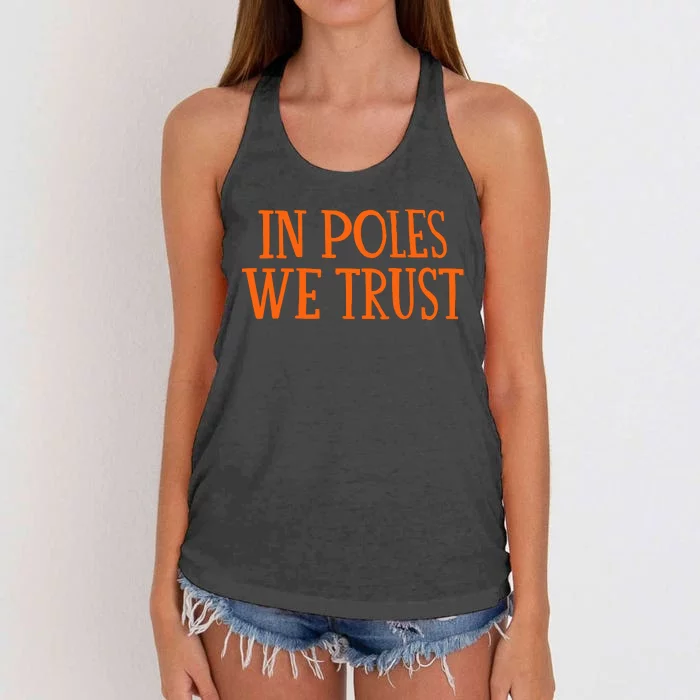 Chicagobears In Poles We Trust Women's Knotted Racerback Tank