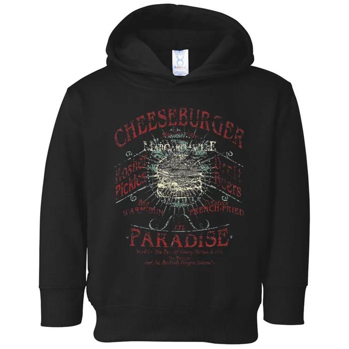 Cheeseburger In Paradise Toddler Hoodie