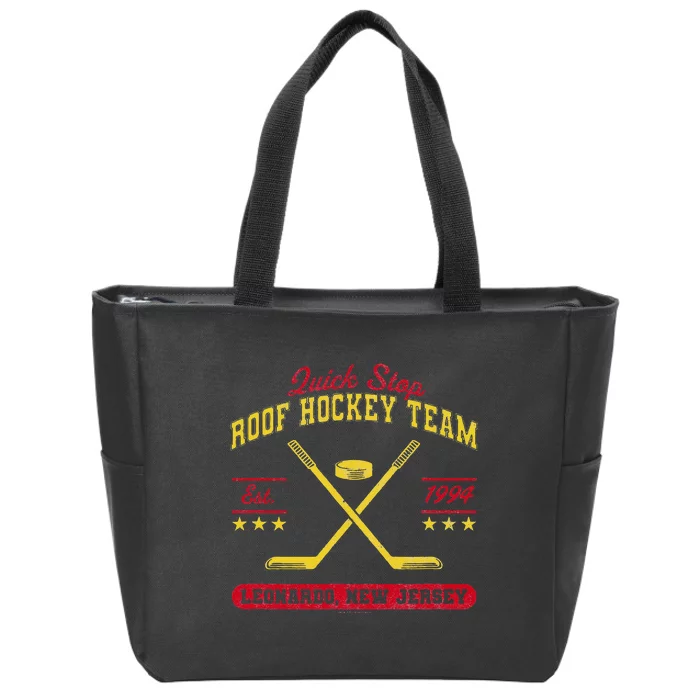 Clerks III Quick Stop Roof Hockey Team Est. 1994 Logo Zip Tote Bag