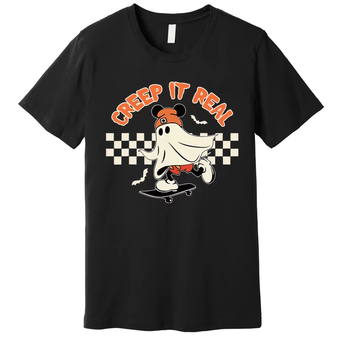 Creep It Real Spooky Ghost Mouse Premium T-Shirt