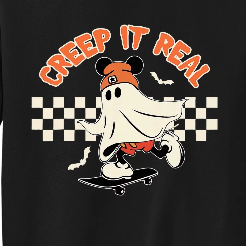 Creep It Real Spooky Ghost Mouse Tall Sweatshirt