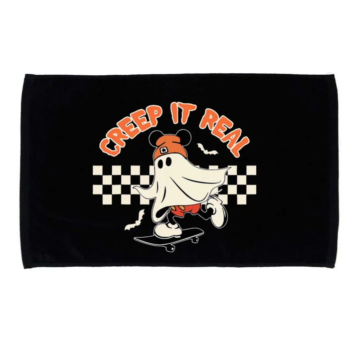 Creep It Real Spooky Ghost Mouse Microfiber Hand Towel