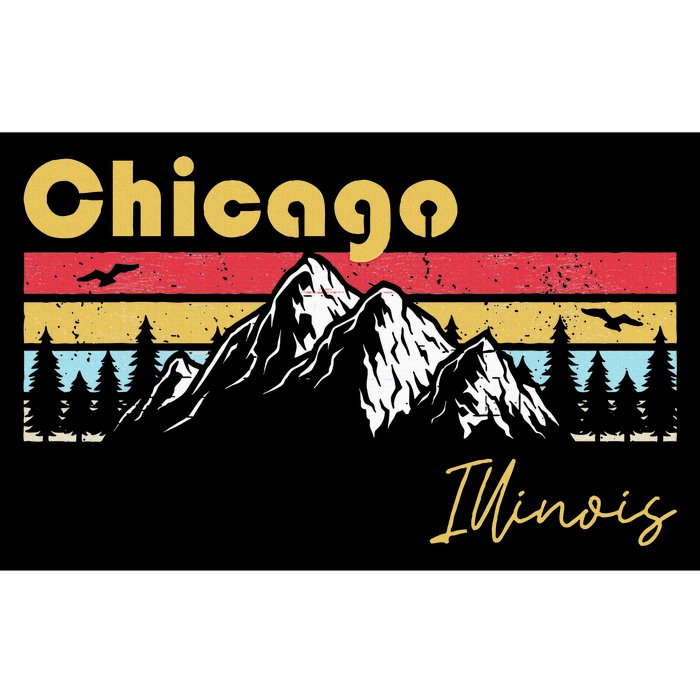 Chicago Illinois Roots Hometown Vintage Home State Pride Bumper Sticker