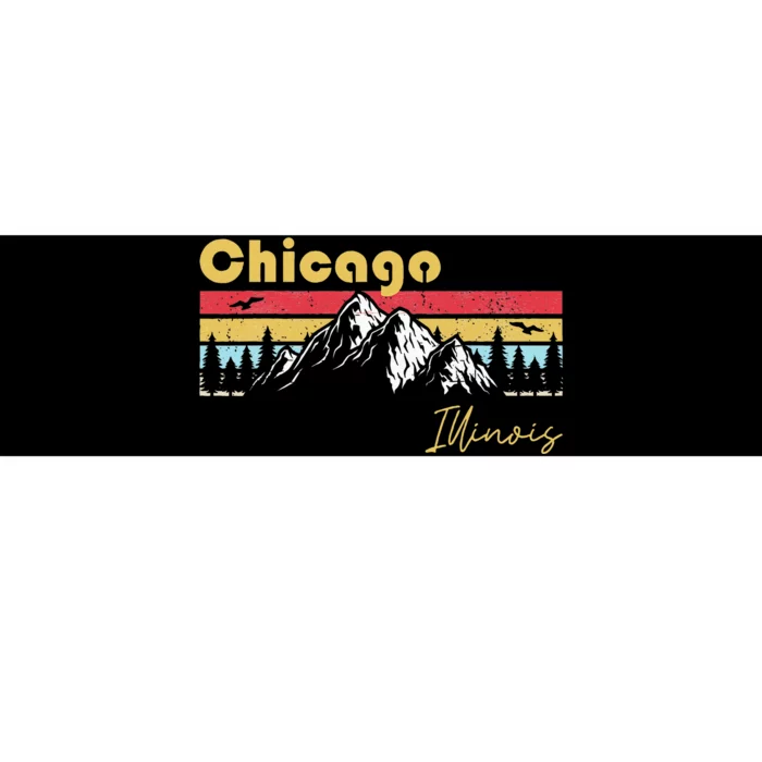 Chicago Illinois Roots Hometown Vintage Home State Pride Bumper Sticker