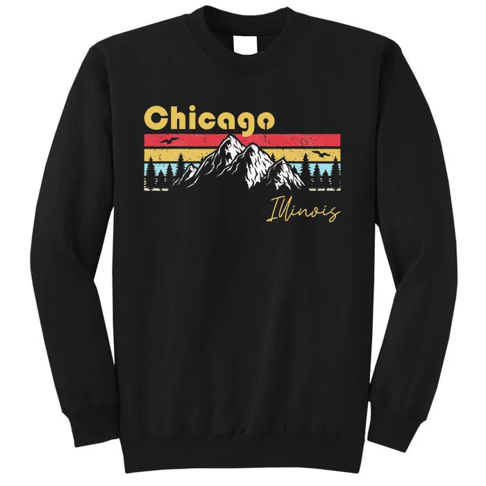 Chicago Illinois Roots Hometown Vintage Home State Pride Tall Sweatshirt