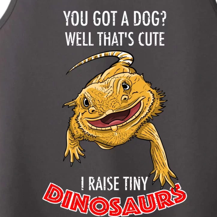 Cool I Raise Tiny Dinosaurs Funny Bearded Dragon Pet Gift Meaningful Gift Performance Tank