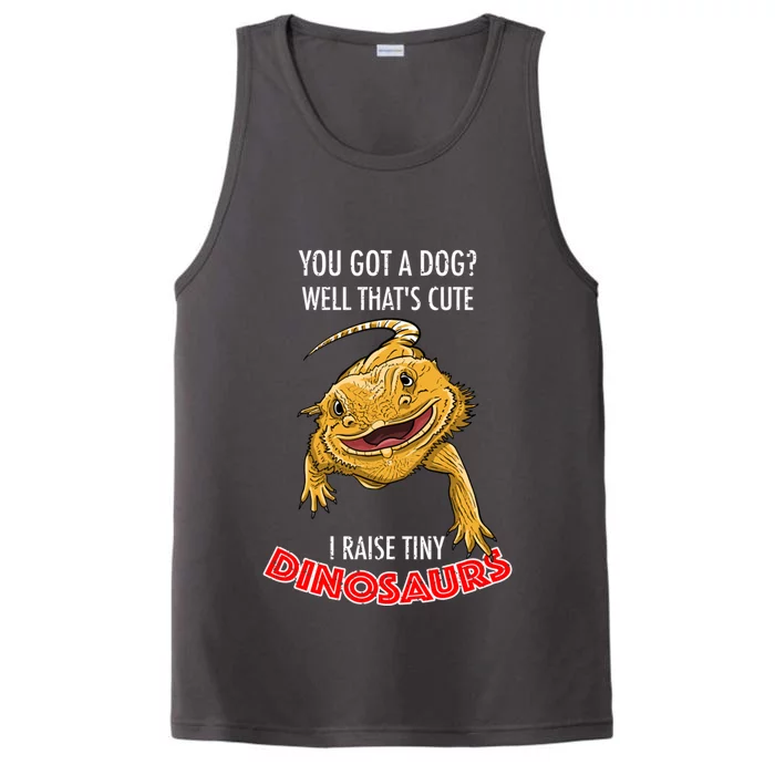 Cool I Raise Tiny Dinosaurs Funny Bearded Dragon Pet Gift Meaningful Gift Performance Tank