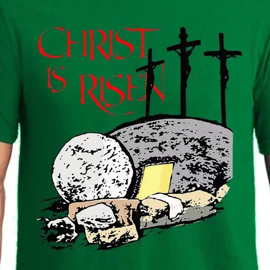 Christ Is Risen Empty Tomb Cross Jesus Risen Easter Pajama Set