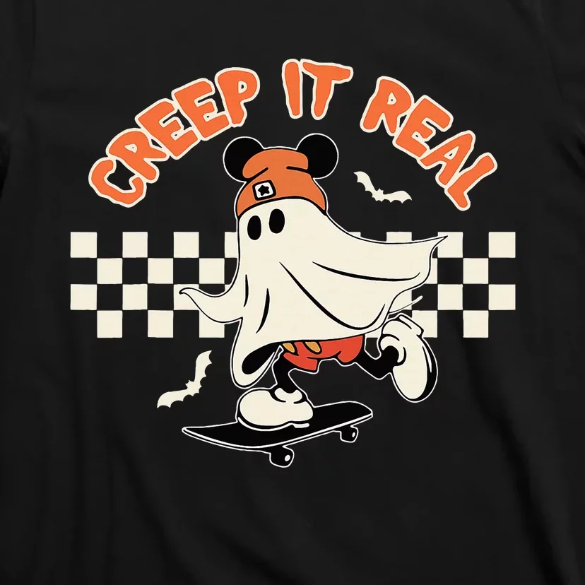 Creep It Real Spooky Ghost Mouse Halloween T-Shirt