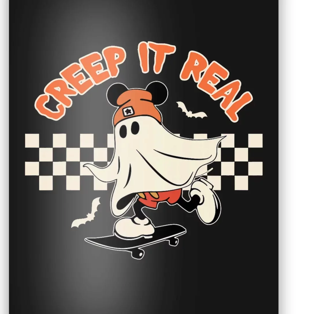 Creep It Real Spooky Ghost Mouse Poster