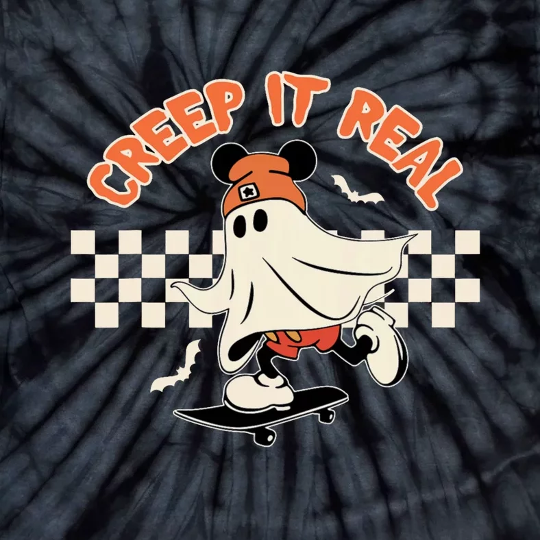 Creep It Real Spooky Ghost Mouse Tie-Dye T-Shirt