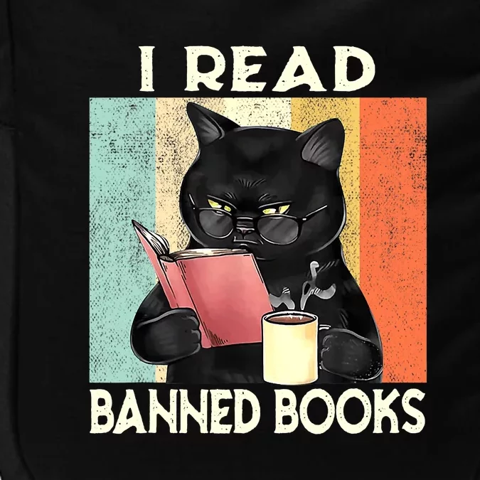 Cat I Read Banned Books Funny Bookworms Reading Book Impact Tech Backpack