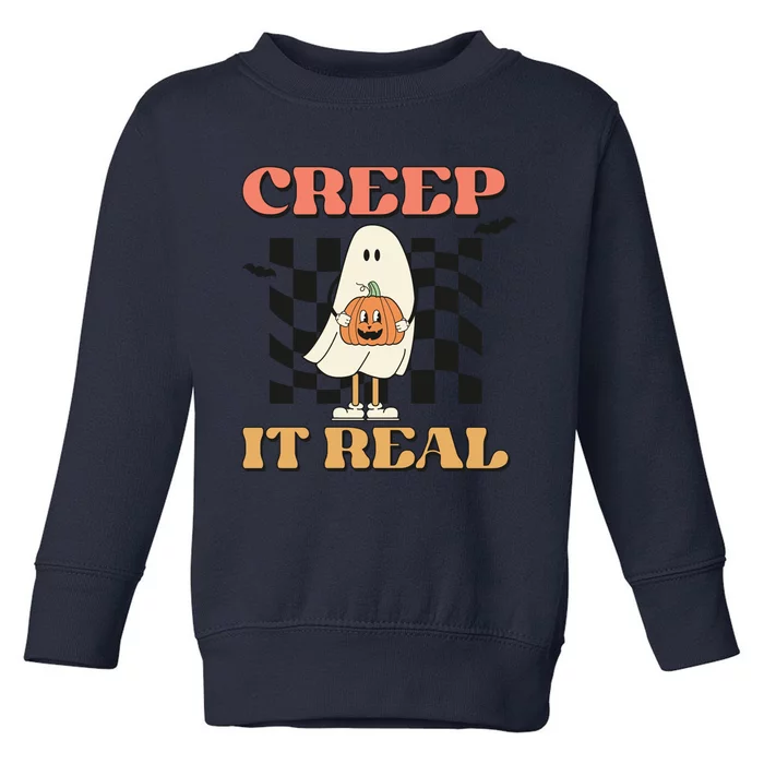 Creep It Real Halloween Toddler Sweatshirt