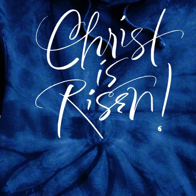 Christ Is Risen Easter Holiday Gift Tie Dye Hoodie