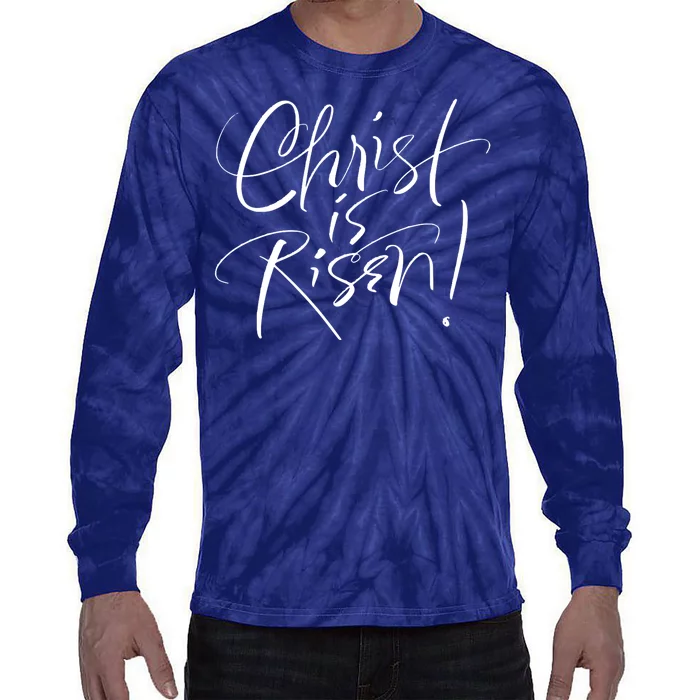 Christ Is Risen Easter Holiday Gift Tie-Dye Long Sleeve Shirt