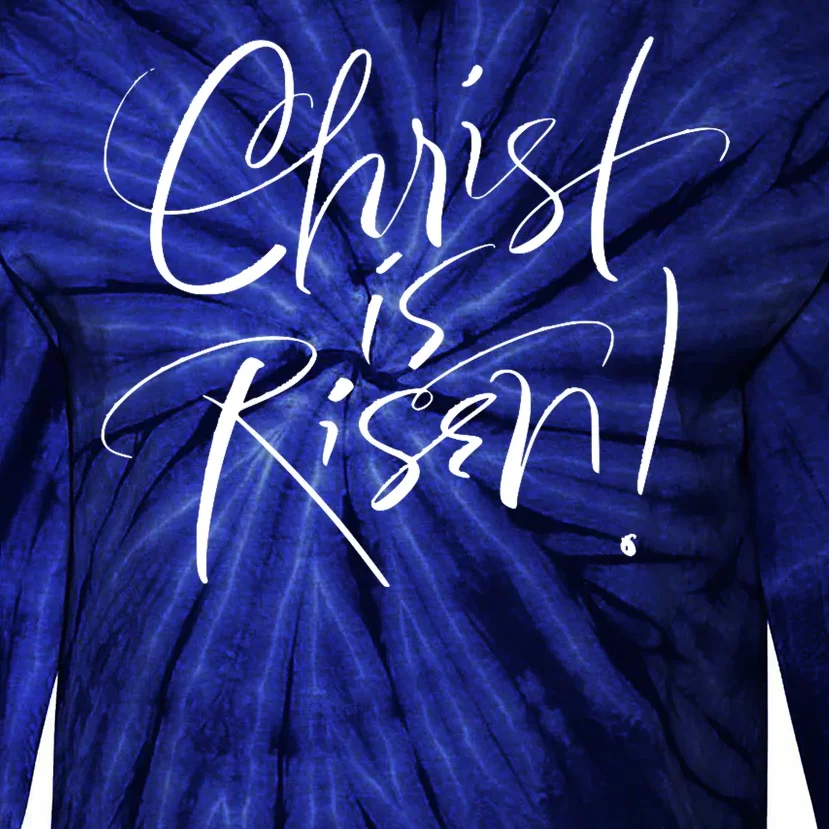 Christ Is Risen Easter Holiday Gift Tie-Dye Long Sleeve Shirt