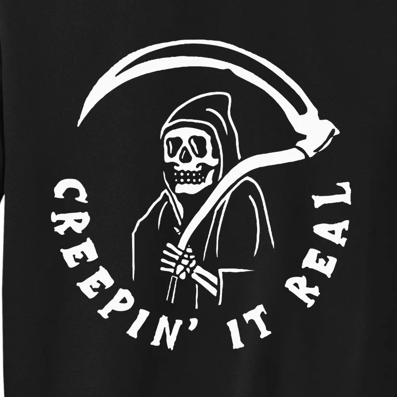 Creepin It Real Grim Reaper Halloween Sweatshirt