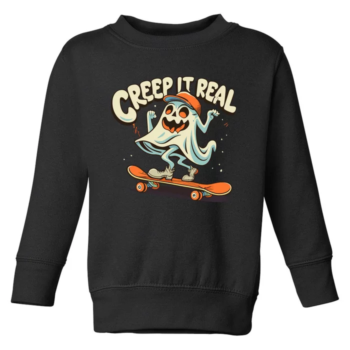 Creep It Real Halloween Toddler Sweatshirt