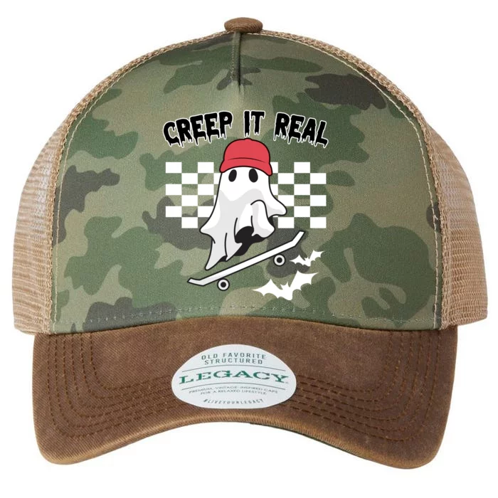 Creek It Real Funny Ghost Halloween Legacy Tie Dye Trucker Hat