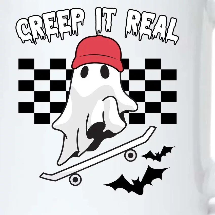 Creek It Real Funny Ghost Halloween Black Color Changing Mug