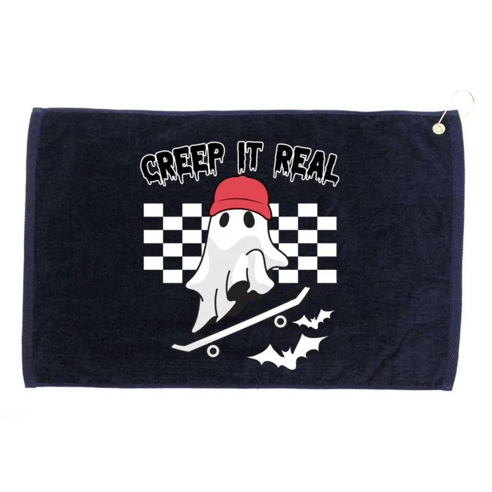 Creek It Real Funny Ghost Halloween Grommeted Golf Towel