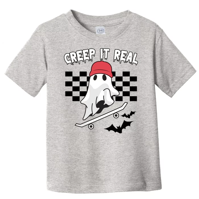 Creek It Real Funny Ghost Halloween Toddler T-Shirt