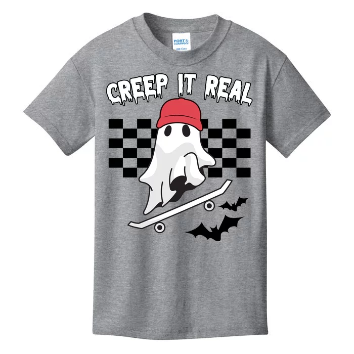 Creek It Real Funny Ghost Halloween Kids T-Shirt