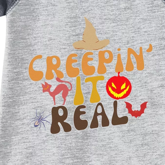 Creepin It Real Spooky Halloween Design Infant Baby Jersey Bodysuit