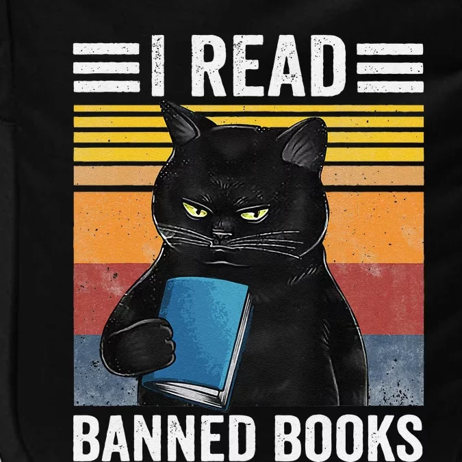 Cat I Read Banned Books Funny Bookworms Reading Book Gift Impact Tech Backpack