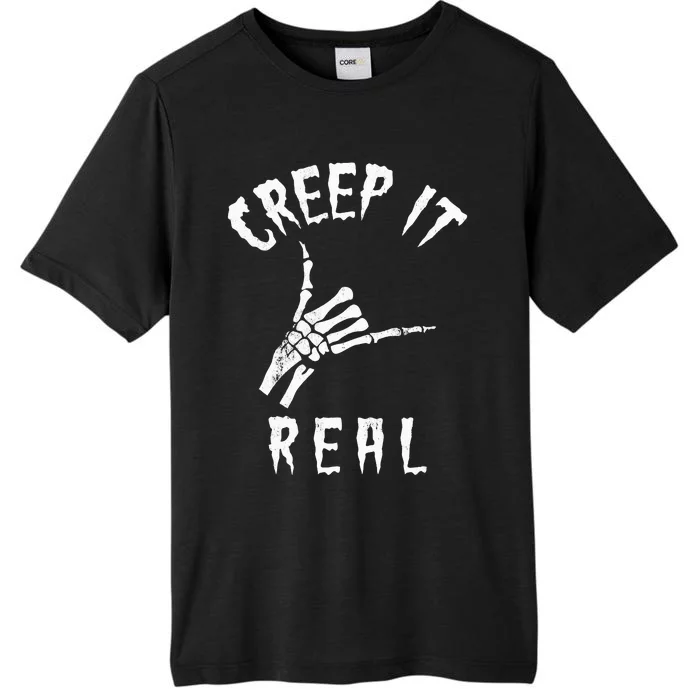 Creep It Real Skeleton Hand Shaka ChromaSoft Performance T-Shirt