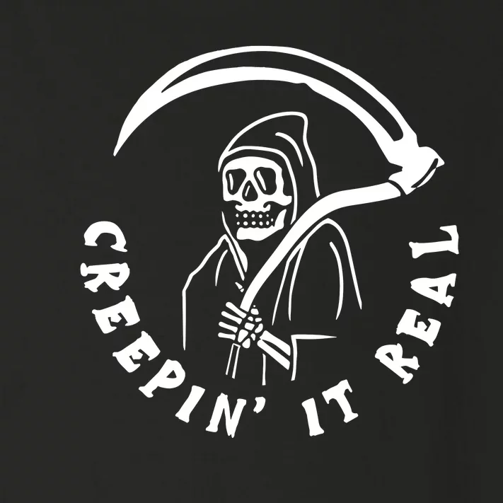 Creepin It Real Grim Reaper Halloween Toddler Long Sleeve Shirt