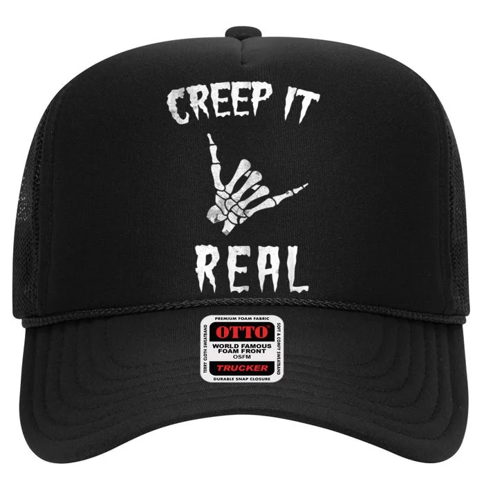 Creep It Real High Crown Mesh Trucker Hat